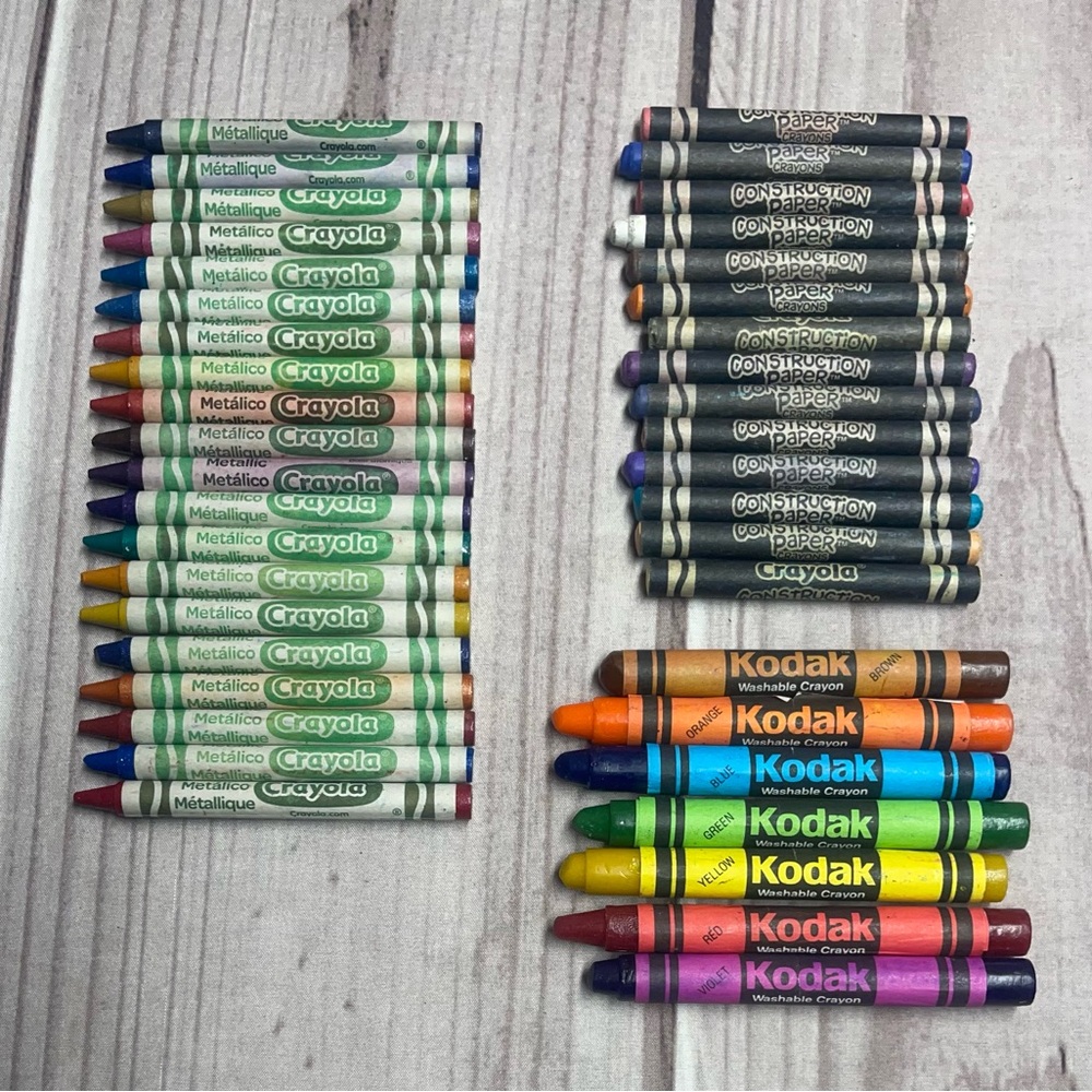 Crayola Construction Paper Bold Bright Crayola Metallics Vintage Kodak Washable